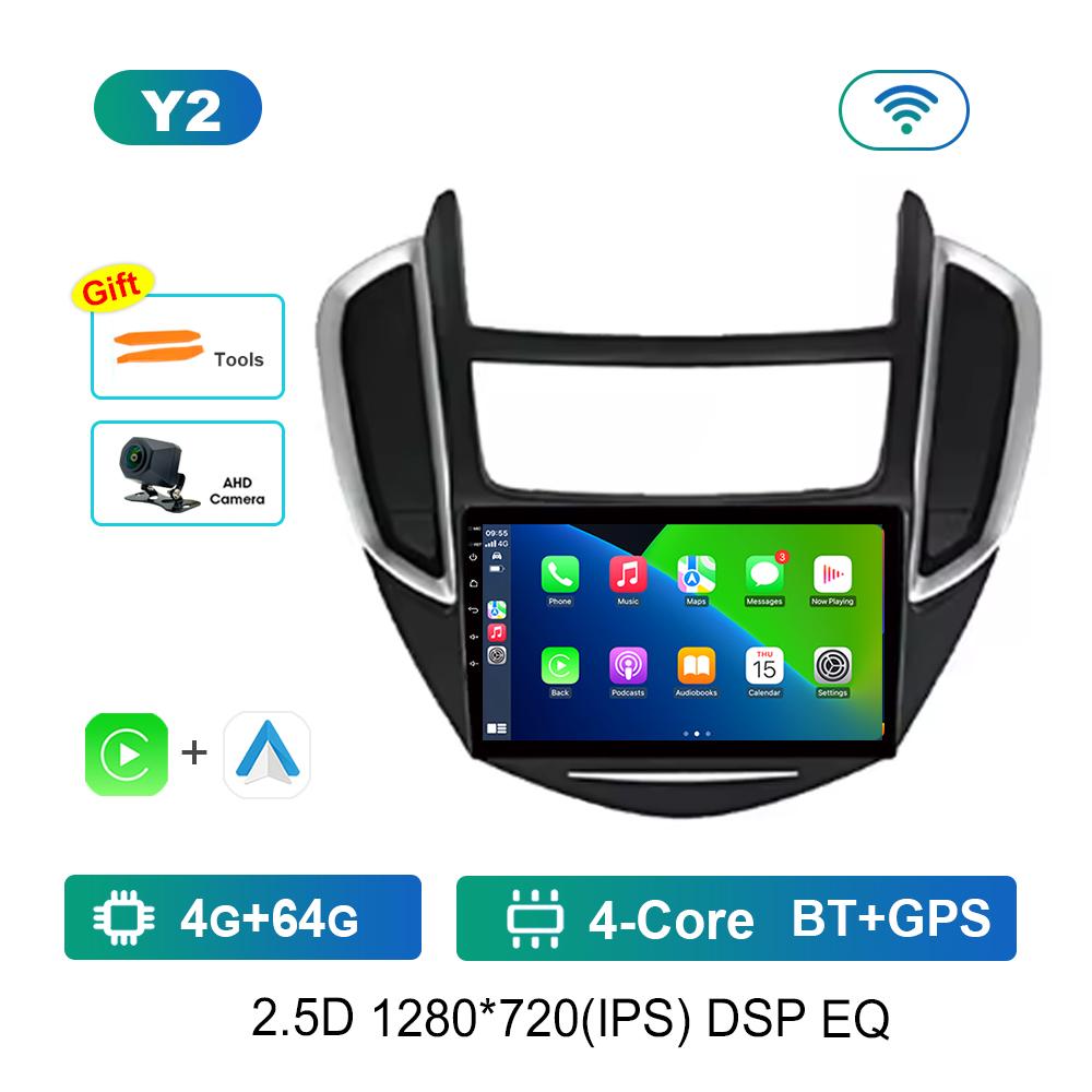 9 '' Car Radio Multimedia Player Android System for Chevrolet TRAX 2014 - 2016 Split Screen GPS Navi WiFi Head Unit 4G Bluetooth