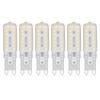 6pcs G9 LED Bulbs 7W Dimmable 360 degrees  Illumination Replacement Light Bulb for Wall Desk Cabinet Lamp