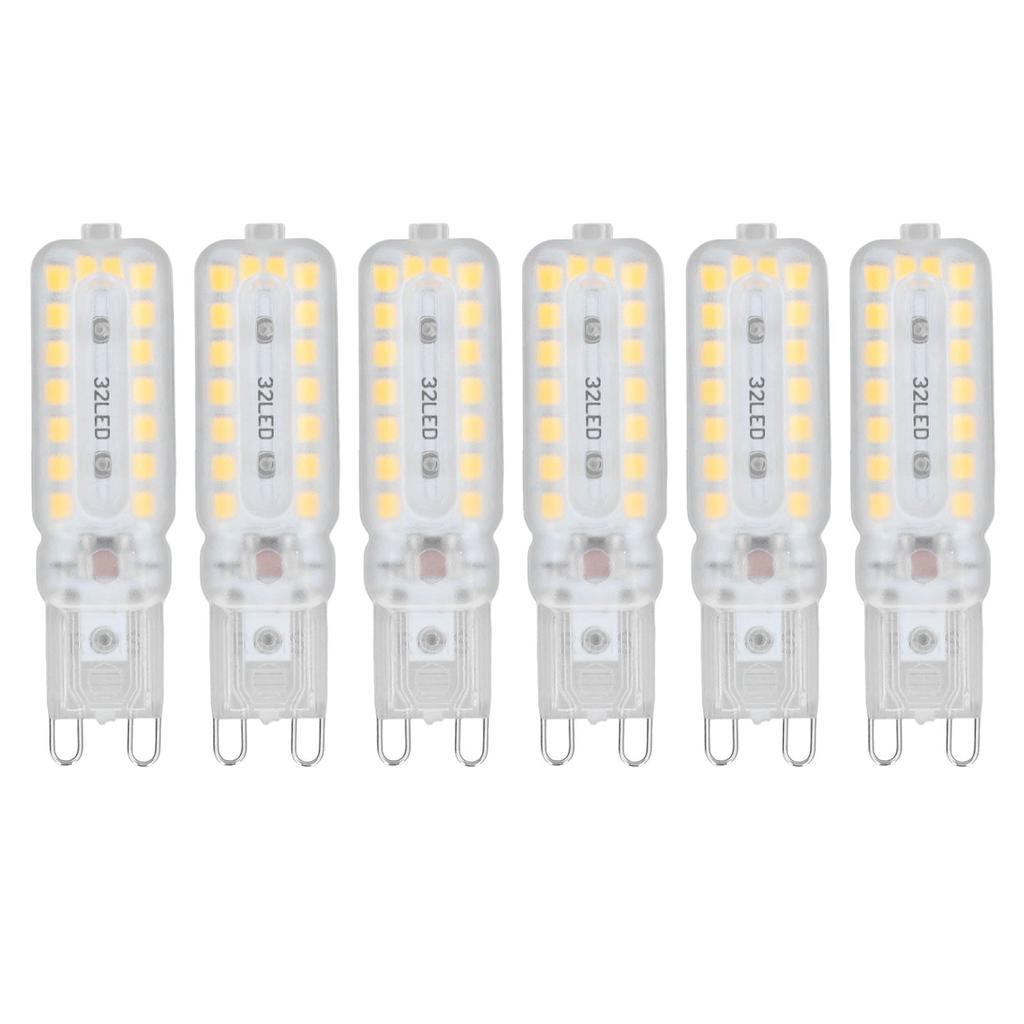 6pcs G9 LED Bulbs 7W Dimmable 360 degrees  Illumination Replacement Light Bulb for Wall Desk Cabinet Lamp