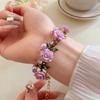Perle Rose Blume Halskette Süßer Damenschmuck Romantisches Blumenarmband Urlaub