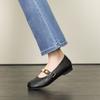 Mary Jane Shoes Female Genuine Leather 2026 New Ballet Shoes Women Round Toe Shallow Mouth Flat Ladies Shoes