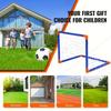 Indoor mini folding football soccer ball goal post net set pump kids sport outdoor home game toy child birthday gift plastic