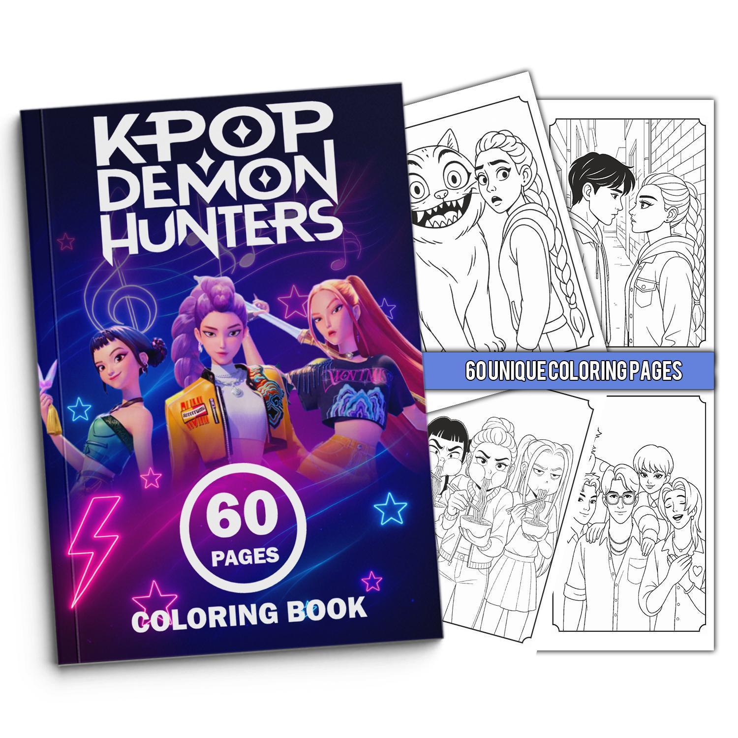 K-pop Demon Hunter Coloring Book