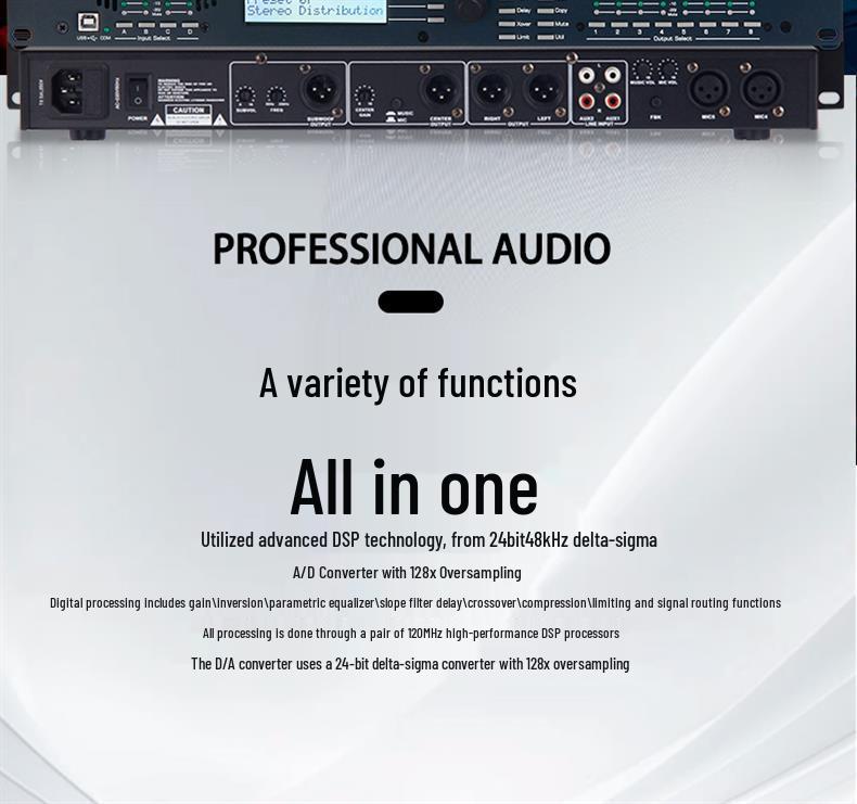 Professional KTV Microphone Feedback Suppressor & Compressor with Frequency Shifter