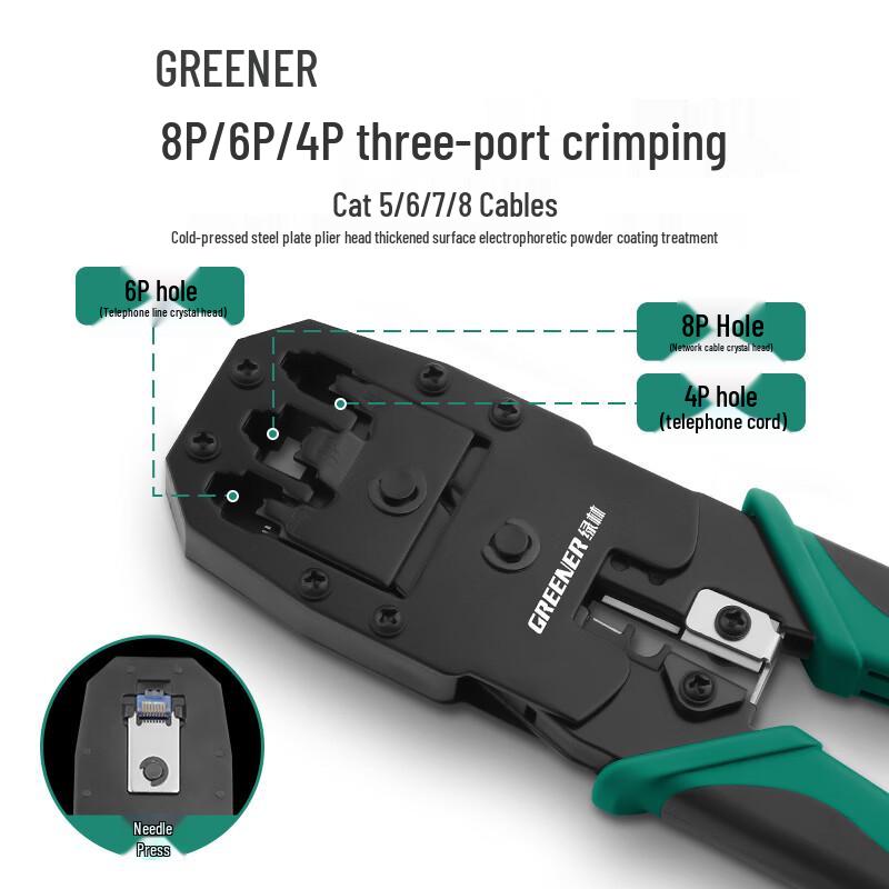 Greener Professional Network Cable Crimping Tool Set