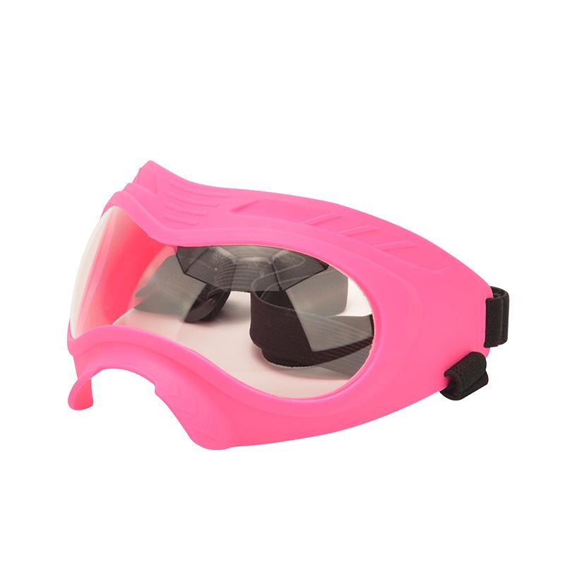 Dog Goggles UV Protection Windproof Dustproof Anti-Fog Dog Sunglasses Large Medium Dogs Lightweight TPE Frame Adjustable Strap