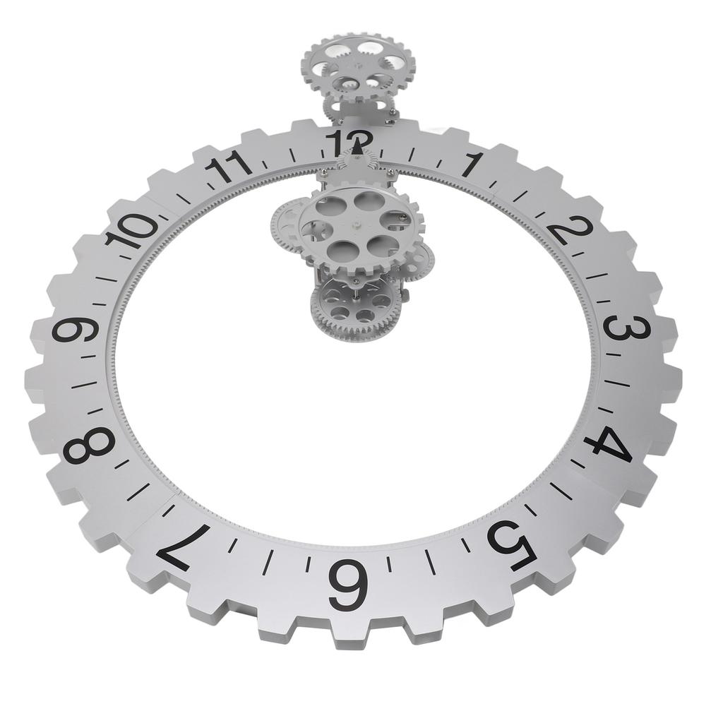 3D Bewegliche Gr Uhr Retro Große Hängende Gr Uhr Mechanisches Stundenrad Wandkunst Dekorationsuhr
