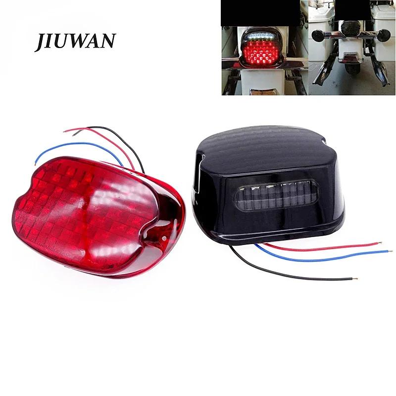 Universal Motorcycle LED Tail Light Smoke Lens Rear Brake Light Accessories for Harley Road King Softail Dyna Sportster XL1200