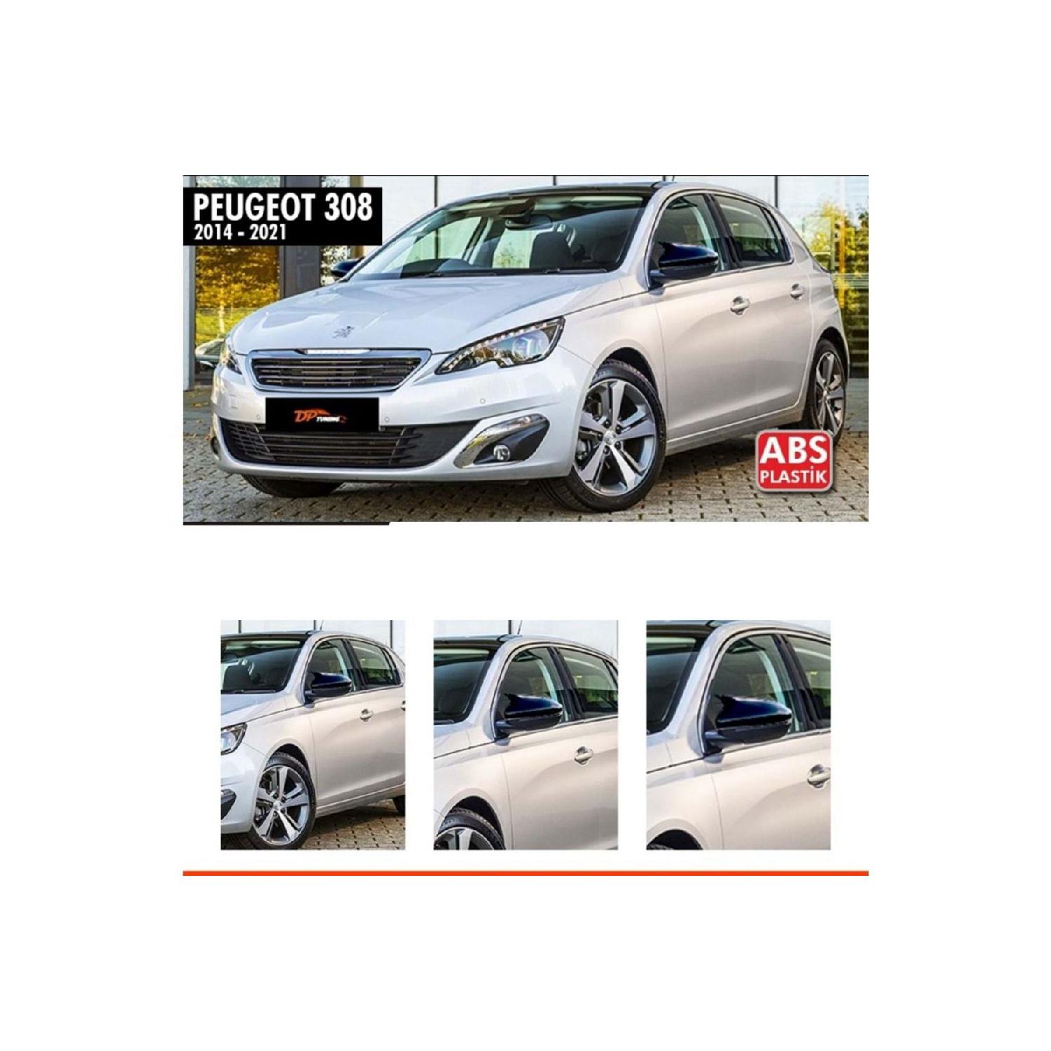 

Для Peugeot 308 Batman Bat Зеркальный чехол Piano Black/2014-2021