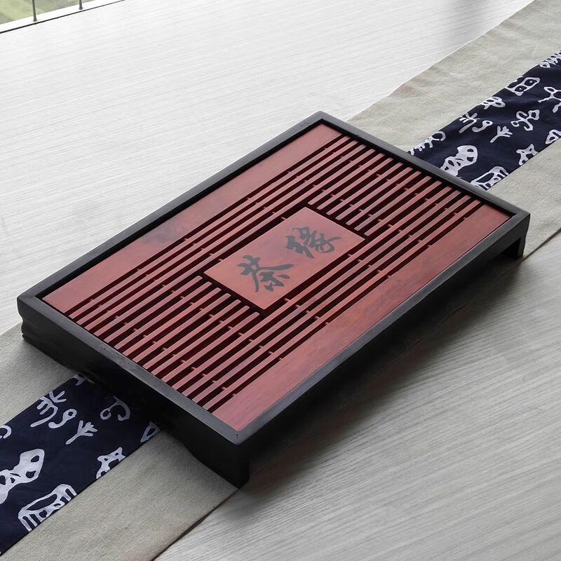 Solid Wood Tea Tray with Drawer