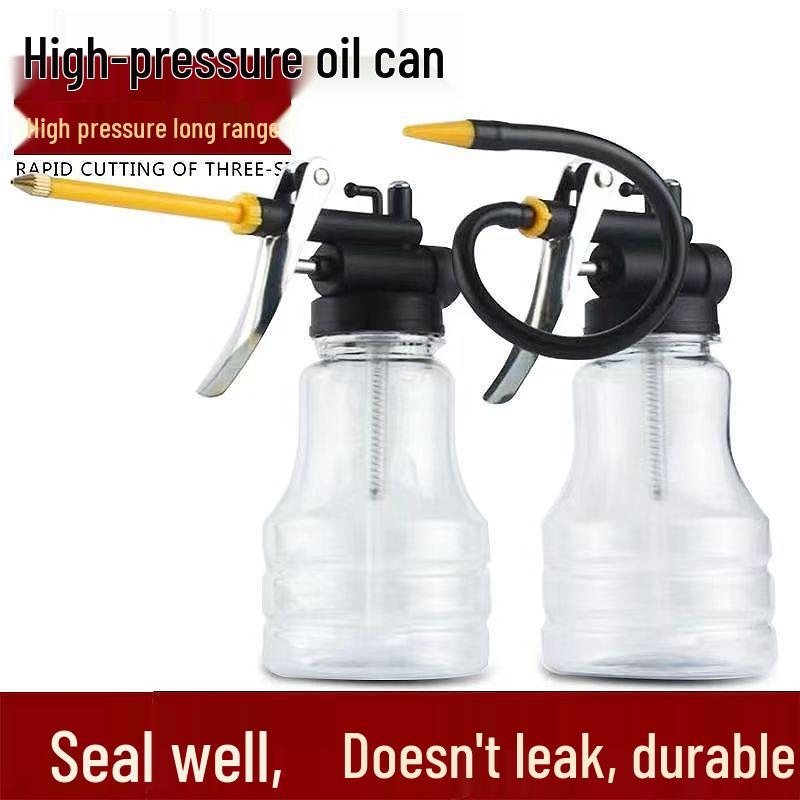 Manual High-Pressure Long Spout Oil Can with Vent