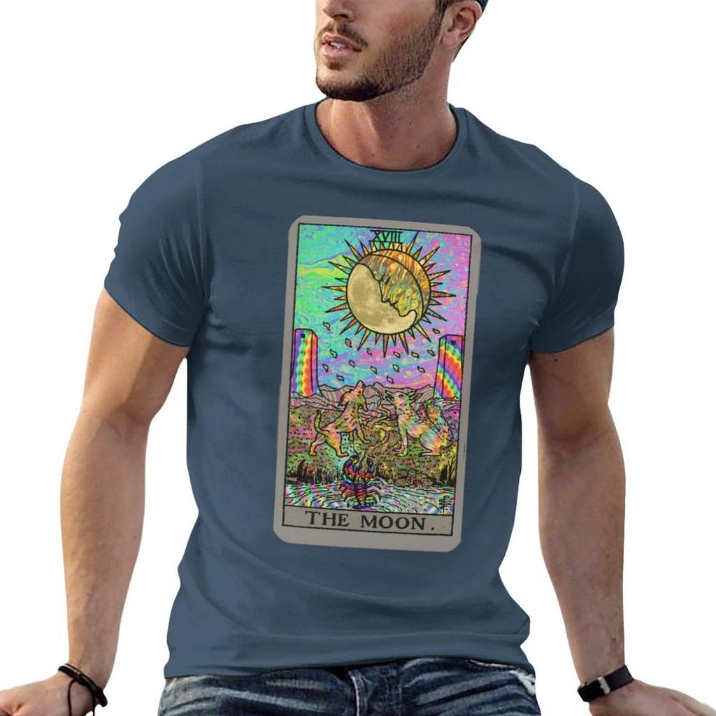 Psychadelic Tarot The Moon Tshirt T Shirts For Unisex Pack White G Unisex T Shirts For Unisex Unisex T Shirt Graphic Tshirt