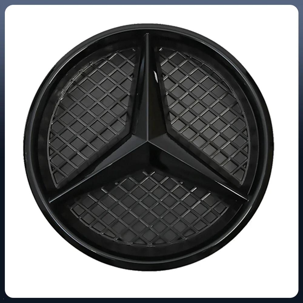 New 2025 Hot Chrome Silver And Gloss Black OE Style Front Grill Star Emblem Chrome Logo Badge For Mercedes Benz A B C E S R SL M