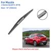 3PCS For Mazda 2 Demio DJ 2015-2019 22"+17"+14" Front Rear Wiper Blades Windshield Windscreen Window Cutter Accessories 2015 2016 2017 2018 2019