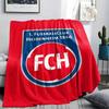 1PC 1. FC Heidenheim Patterned Flannel Blanket Suitable For All Seasons for Home Decor Warmth and Comfort Gifts Holiday Present