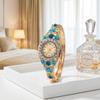 Rhinestone Bracelet Ladies Wristwatch Rich In Flowers Quartz Watch Bracelet Watch  Elegant Wear