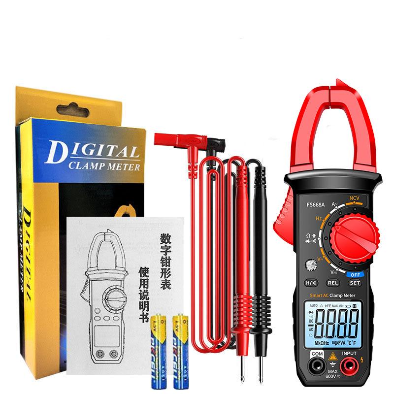 Digital Clamp Meter Multimeter DC/AC Voltage 6000 Counts Current Ammeter Tester Car Amp Hz Capacitance NCV Ohm Tester Tools