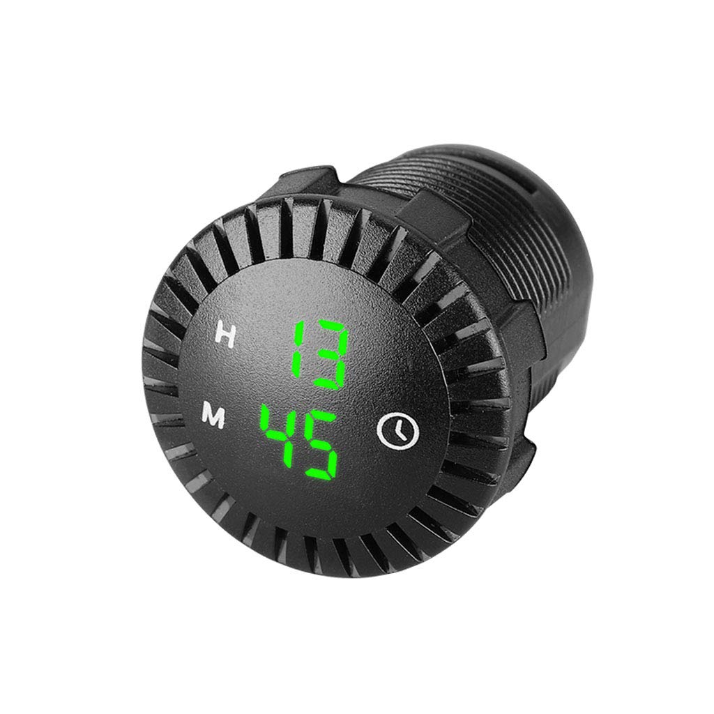 

Waterproof 12V/24V Auto Car Boat Motorcycle 24hours for Touch Digital Clock LED Display SUV Panel Electronic Clo Large Digital Clock for Seniors,
