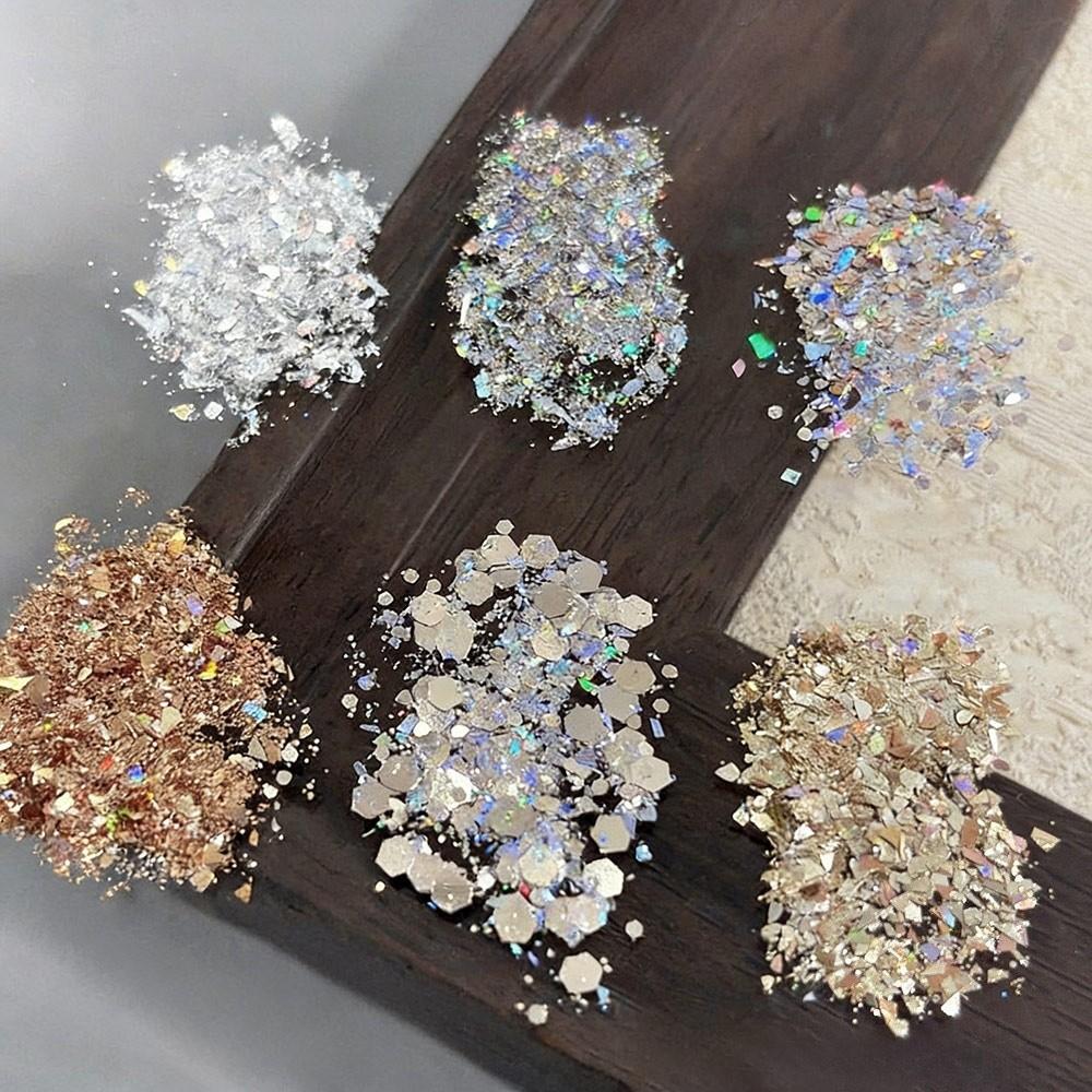 Creative Ultra-Thin Nail Glitter Sparkly Multicolor Nail Sequins Turtle Scales Flakes Nail Art Powder 3D Decoration