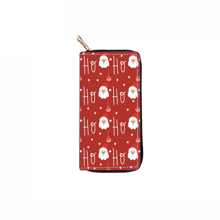 Weihnachten lange Reißverschluss Geldbörse Clutch Tasche Geldbörse Wechselgeldbeutel
