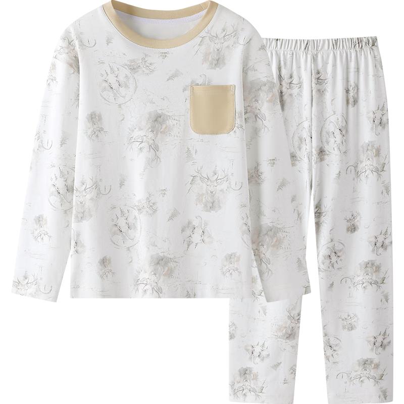 YEEHOO Boys  5A Antibacterial Brushed Cotton Pajamas - Jungle Fun 110