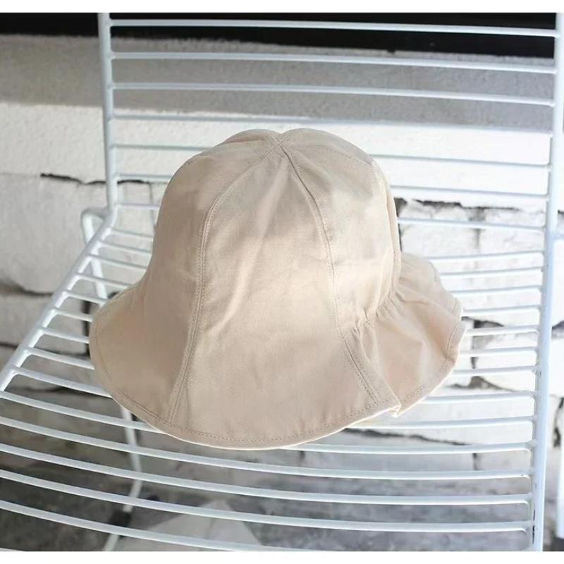 Wide Brim Sun Hats For Women Panama Foldable Wrinkle Bucket Hat Summer Sun Protection Visors Caps Outdoor Beach Fisherman Caps