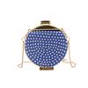 Mini Petite Luxury Diamond Inlaid Round Shaped Crystal Clutch Bag Women's Crossbody Bag Wedding Dinner Party Shoulder Bag