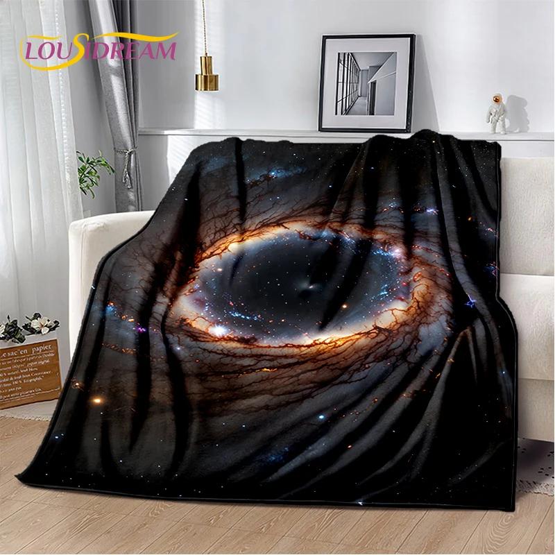 Universe Space Stars Black Hole Galaxy Earth Milky Way Soft Blanket,Soft Throw Blanket for Home Bedroom Bed Sofa Cover Kid Gift