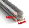 10M 5/6/7mm Elastischer gerader Haardichtungsstreifen Tür-/Fensterdichtungs-Schaumstoff Nut Nylonborstenbürsten-Dichtung Wetterleiste Staubdichter Streifen