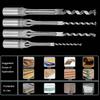 4pcs 6.4/8/9.5/12.7mm Square Hole Drill Bits Square Hole Mortising Chisel  Woodworking