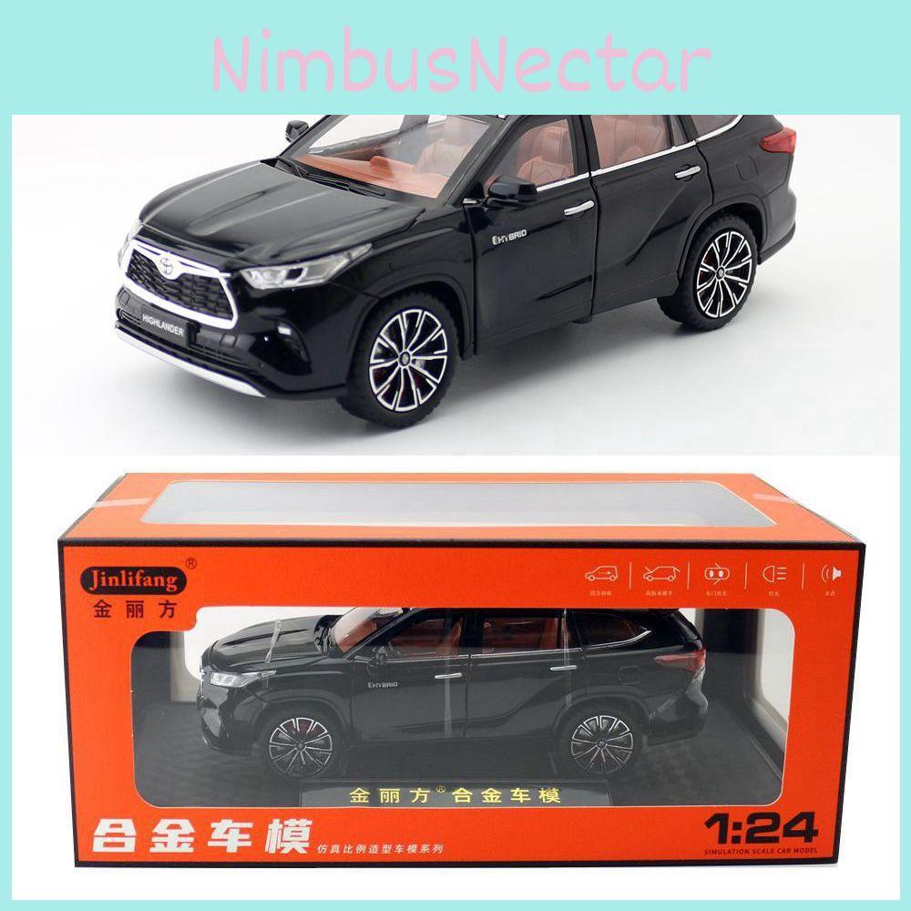 Toyota Alloy Highlander Car Model Toy For Kids With Acousto Design Optic