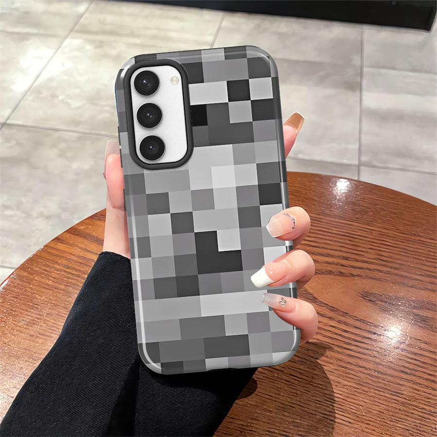 

Cartoon Game Pixel Block Phone Case for Samsung Galaxy S25 A26 A16 A56 S23Ultra S20 FE S25Ultra S23 S24 Ultra A36 Soft Cover Galaxy S24+