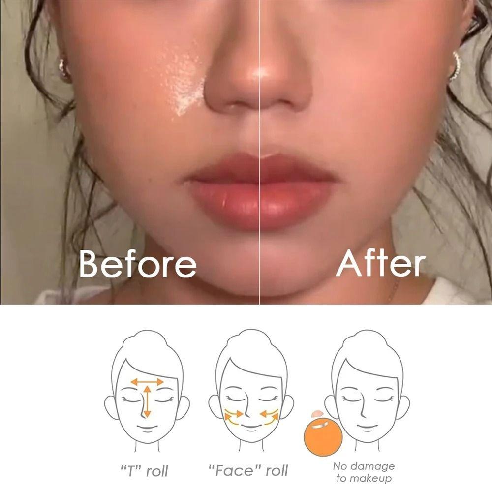 Натуральный ролик для лица, поглощающий масло, вулканический камень ...