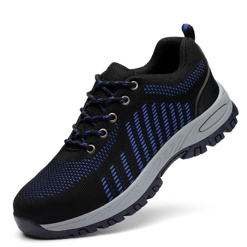 Labor Insurance Shoes Men's Anti-smash and Stab-proof Steel Baotou Solid Bottom Wear-resistant Oil-resistant Safety Protection Work Shoes Manufacturer