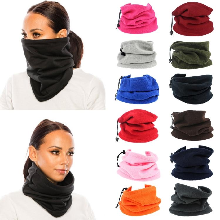 Unisex Polar Fleece Neck Warmer Windproof Winter Gaiter Cold Weather Face Mask