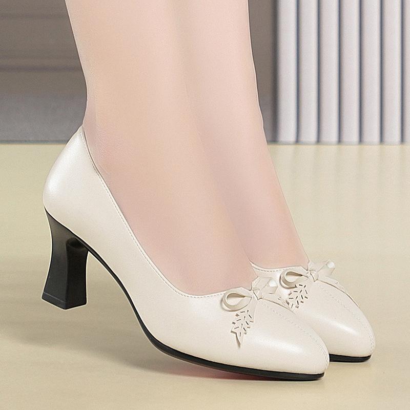 Women's Versatile and Elegant High-heeled Shoes, Suitable for Spring and Autumn, Comfortable Everyday Wear