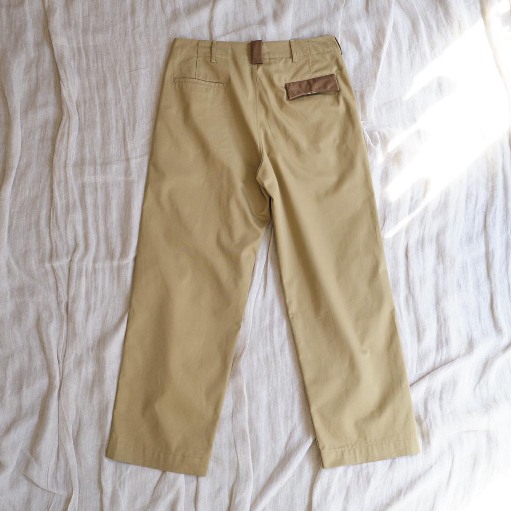 BONRROW Leather Mix Chino_Beige
