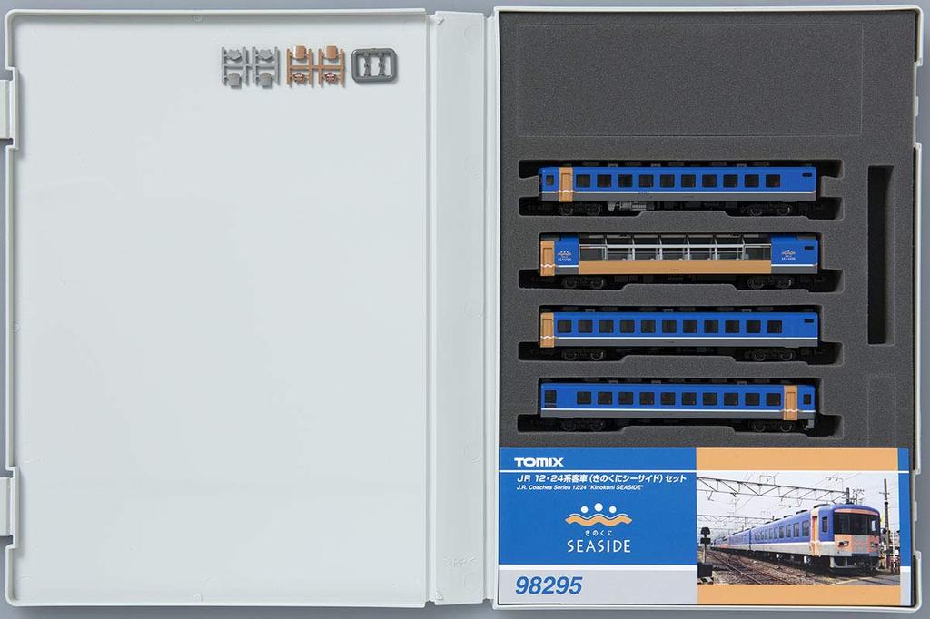 TOMIX N Gauge Series Passenger Car Kinokuni Seaside Set 4 Cars 98295 Railway Model Passenger Car 12/24