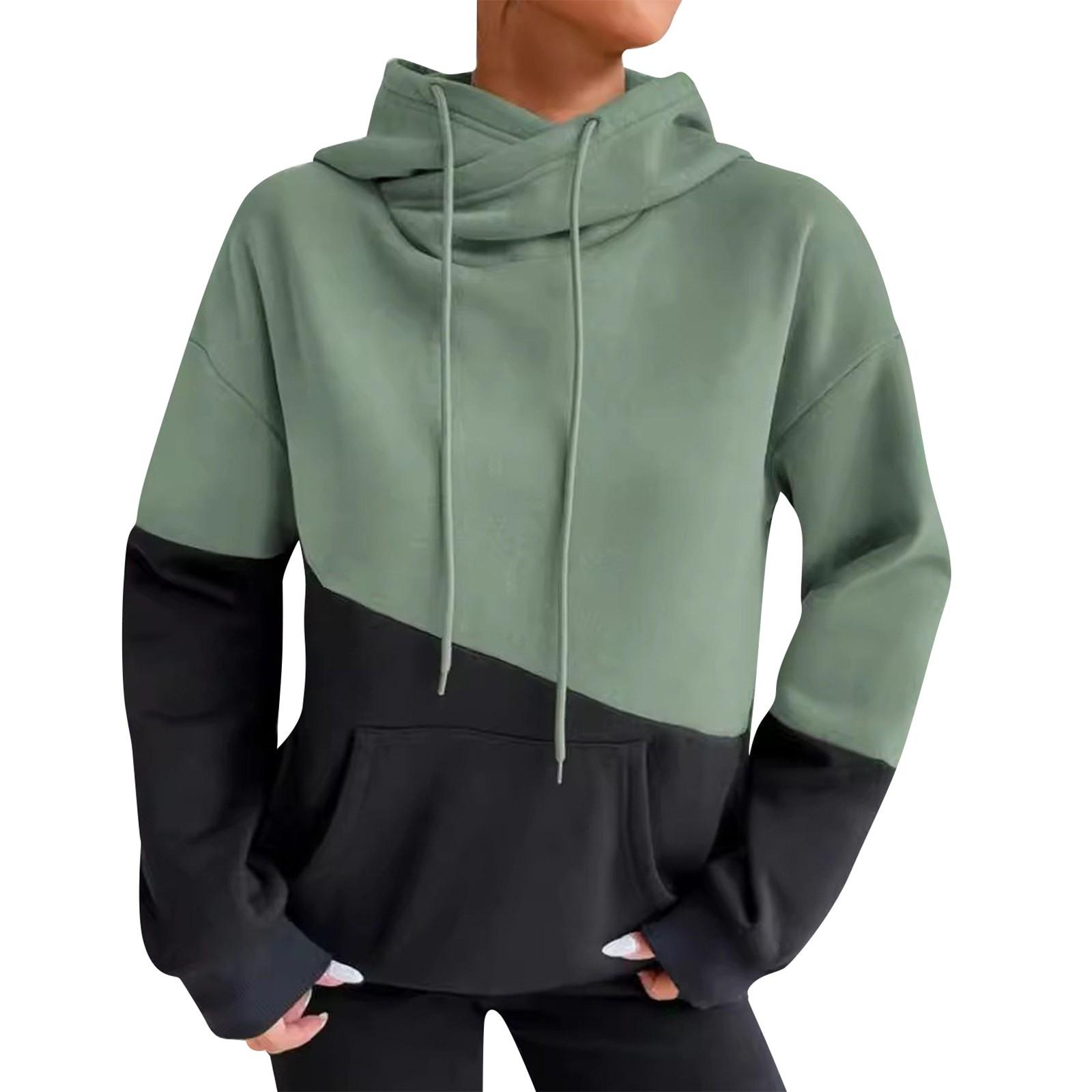 

Women s Casual Fashion Sweatshirt Solid Color Hooded Sweatshirt XXL