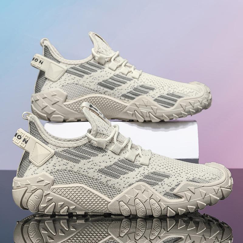 Men's Large Size Breathable Mesh Soft Sole Casual Running Sneakers.