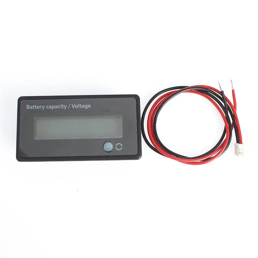 12V/24V/36V/48V Lead Acid Lithium Battery Capacity Indicator Car Motorcycle Digital Voltmeter Voltage Tester Meter Tool GY-6D