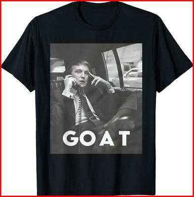 Trump GOAT Middle Finger Felon President 2024 Black T-Shirt Unisex T-Shirt