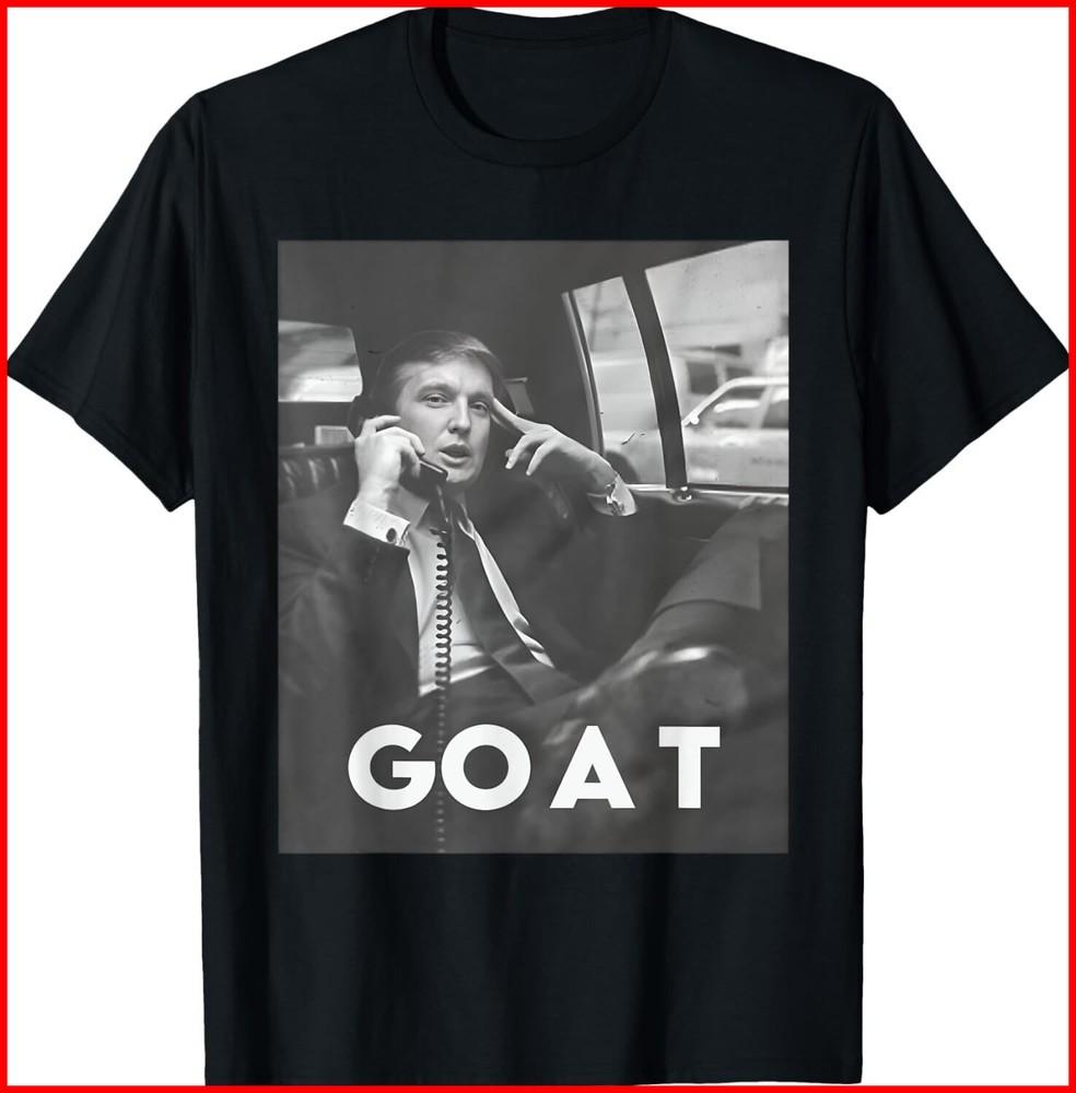 Trump GOAT Middle Finger Felon President 2024 black T-Shirt Unisex T-Shirt L