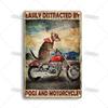 ARTISIAN Vintage Motorcycle Metal Tin Sign Decorative Plate Wall Art Metal Poster Bar Home Metal Plaque Studio Industrial Decor