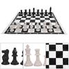 Plastic Outdoor International Chess Set Game with Foldable Chessboard