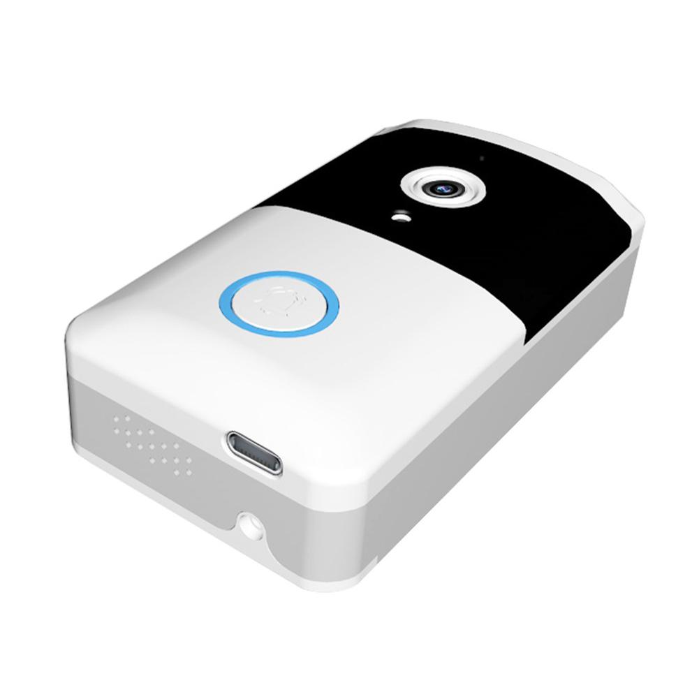 WiFi Wireless Video Doorbell IR Night Vision Visual Doorbell Two-way Audio Home Door Bell for Home Security Alarm System