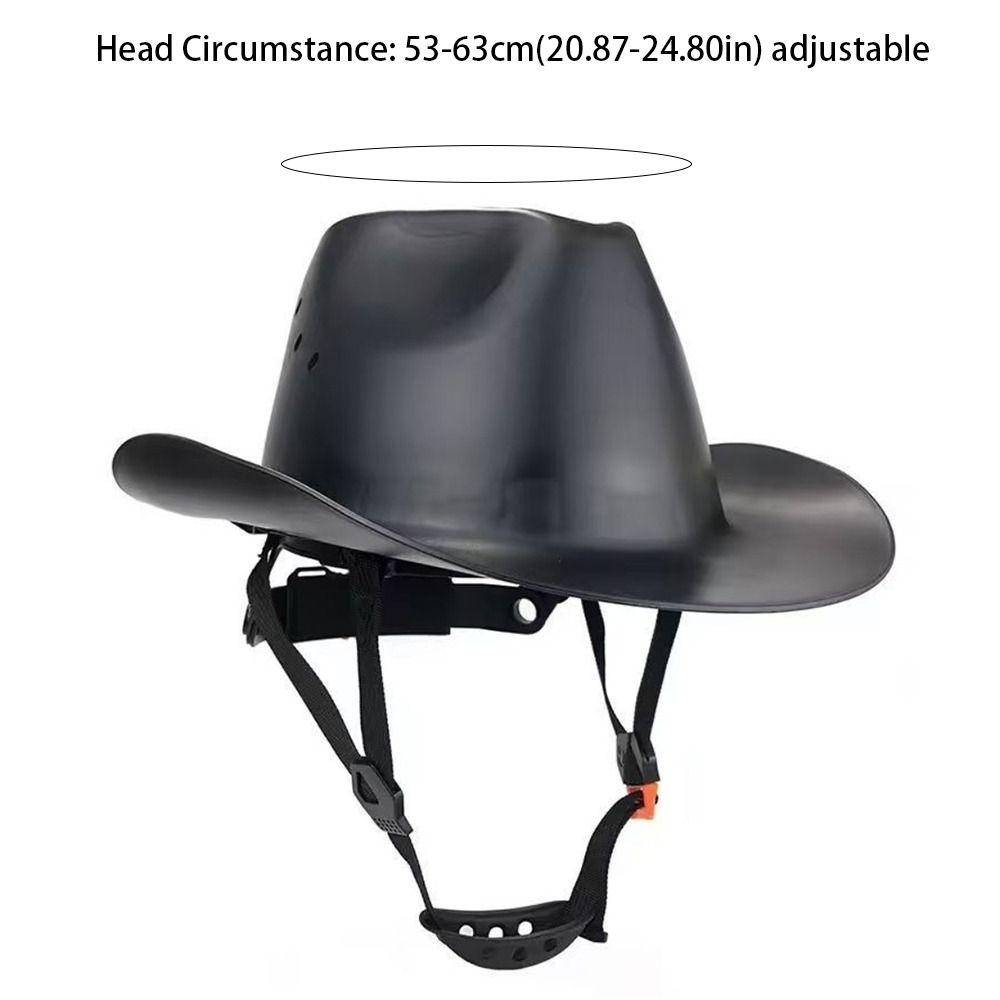 Hochdichter Polyethylen-Schutzhelm Cowboy-Stil Vollrand-Schutzhelm Für die Arbeit im Freien