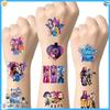 50pcs Kpop Demon Hunters Temporary Tattoo Sticker Rumi Cute Waterproof Tattoo For Birthday Party Gift