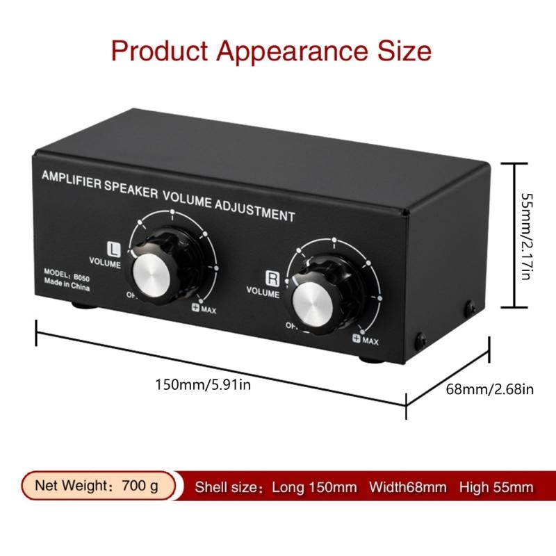 Speaker Sound Controllers Precise Independent Sound Adjuster Fine Tune Left & Right Channel Control 10Hz-50KHz