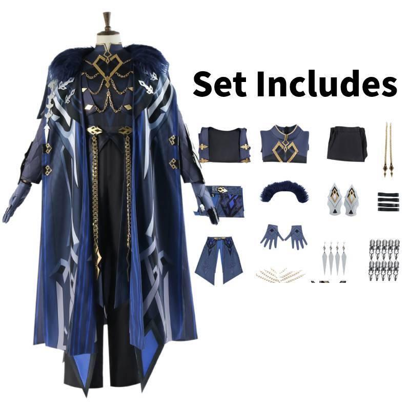 The Genshin Cosplay Captain Capitano Costume Halloween Carnival Costume Suit